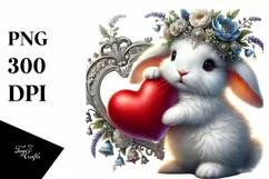 Digital Painting Baby Rabbit, High-Res PNG Product Image 1