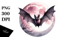 Simple Bat Watercolor Splash Clipart Product Image 1