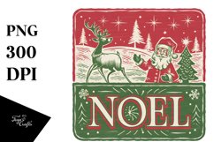 Retro Noel Christmas Png Product Image 5