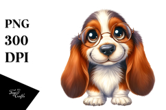 Cute Basset Hound, Transparent PNG Product Image 1