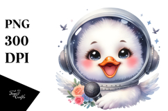 Energetic Swan with Singer Look PNG Product Image 1