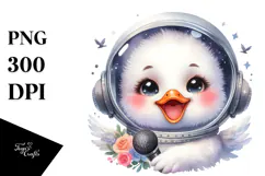 Energetic Swan with Singer Look PNG Product Image 1