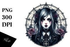 Detailed Gothic Girl PNG Product Image 3