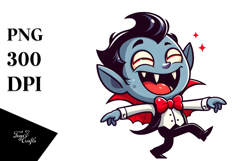 Goofy Cartoon Vampire PNG Product Image 1