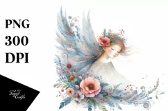 a Detailed Whimsical Fairy Watercolor Clipart Product Image 3