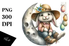 Bunny with Goofy Teeth and Leather PNG Product Image 1
