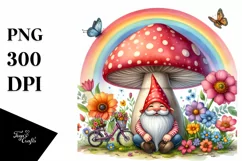 Watercolor Gnome House | Clipart Product Image 3