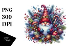 Detailed Vibrant Winter Gnome PNG Product Image 1