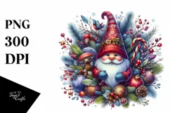 Detailed Vibrant Winter Gnome PNG Product Image 3