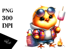 Goofy Chicken with Marshmallow PNG Product Image 1