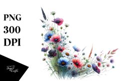 Vibrant Wild Flowers | Clipart Product Image 3