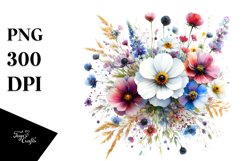 Vibrant Wild Flowers | Clipart Product Image 3