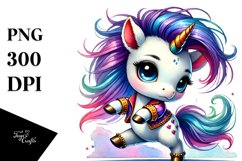 Vibrant Unicorn Drawing PNG Product Image 1