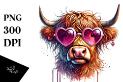 Detailed Highland Cow PNG Product Image 1
