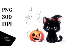 Baby Black Cat Halloween | Clipart Product Image 3