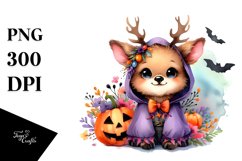Baby Elk Halloween | Clipart Product Image 1