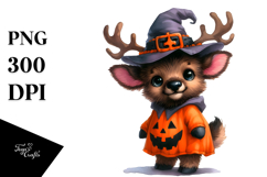Baby Elk Halloween | Clipart Product Image 1