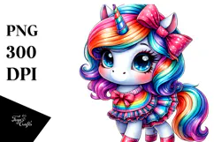 Cute Unicorn, Transparent PNG Product Image 1