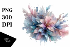 Abstract Shiny Lobelia, Transparent PNG Product Image 1