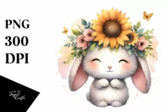 a Cute Humorous Baby Bunny Clipart Product Image 3