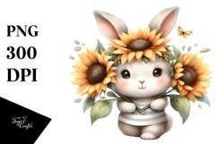 a Cute Humorous Baby Bunny Clipart Product Image 3