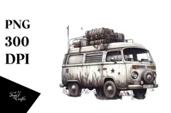 Vintage Campervan with Stars, 20 oz Tumbler Product Image 1