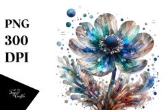 Wooden Stained Anemone Clipart Product Image 1