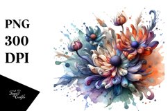 Wooden Stained Anemone Clipart Product Image 1