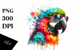 Quirky Colorful Parrot with Sunglasses Product Image 3
