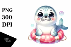 Cute Baby Harp Seal Clipart Product Image 3