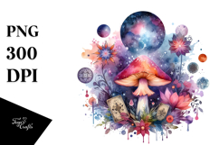 Celestial Mushroom Tarot PNG Product Image 1