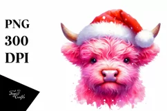 Vibrant Goofy Highland Cow PNG Product Image 1