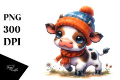 Simple Watercolor Baby Cow, 20 oz Tumbler Product Image 1
