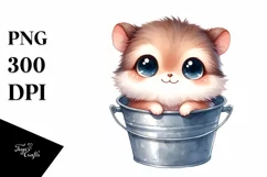 Cute Smiling Eyes Bucket | Sublimation | Clipart Product Image 1