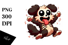 Cute Skeletton Cartoon with Tongue-Out Product Image 1