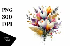 Colorfull Bouquet Watercolor Abstract | Sublimation | Product Image 3
