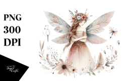 Cute Boho Fairy, Transparent PNG Product Image 1