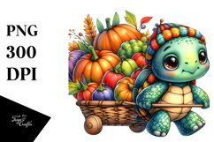 Colorful Baby Turtle Harvest Basket Product Image 3