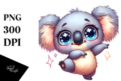 Silly Cartoon Koala PNG Product Image 1