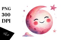 Smiling Half Moon, Transparent PNG Product Image 1