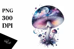 Detailed Pastel Glossy Mushroom PNG Product Image 1