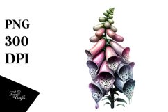Colorful Foxglove | Sublimation | Clipart Product Image 1