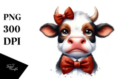 Cow with Contempt Face PNG Product Image 1