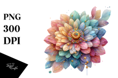 Colorful Zinnia Diamond PNG Product Image 1