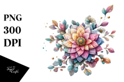 Colorful Zinnia Diamond PNG Product Image 1