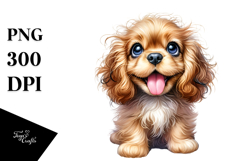 Happy Cocker Spaniel, Transparent PNG Product Image 1