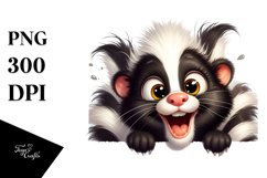 Funny Crazy Skunk | Sublimation | Clipart Product Image 1