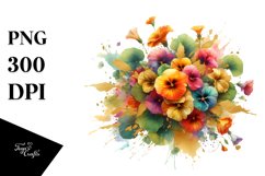 Vibrant Bouquet with Colorfull Nasturtium Product Image 3