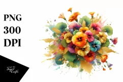 Vibrant Bouquet with Colorfull Nasturtium Product Image 3