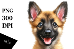 Watercolor Baby Malinois, Transparent PNG Product Image 1